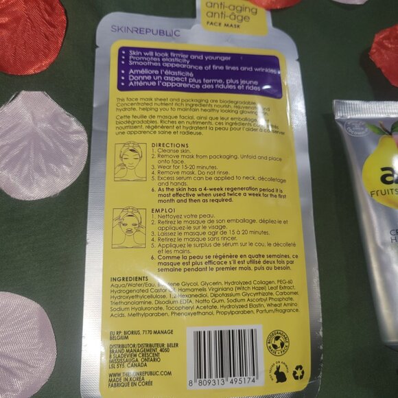 Collagen Serum Face Mask Sheet and Hand Cream - Picture 3 of 8